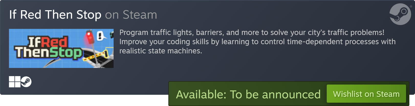 If Red Then Stop on Steam